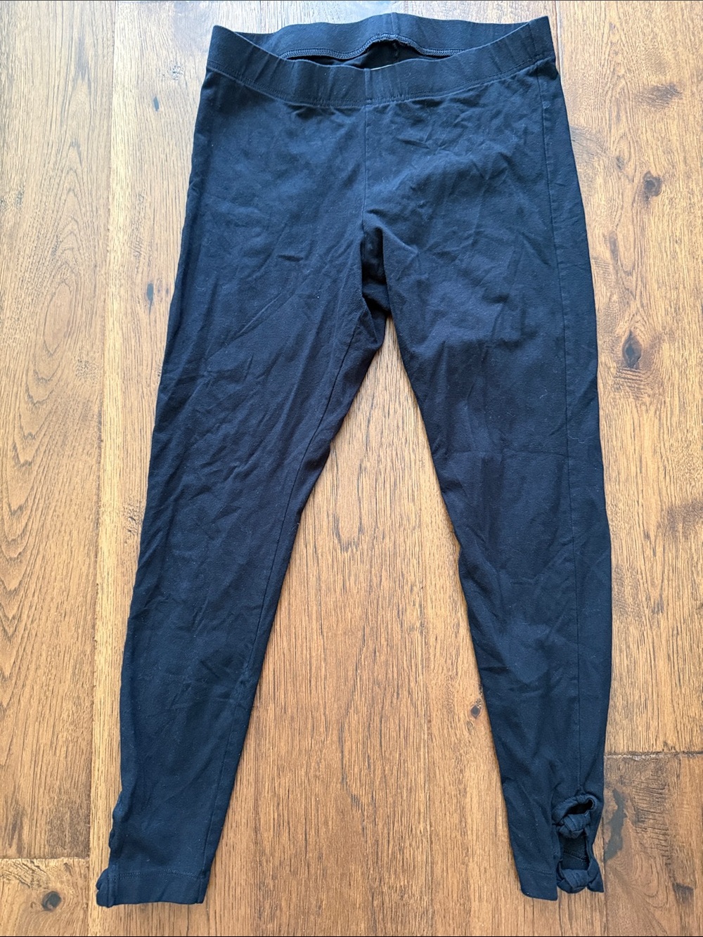 Old Navy Black Women's Leggings with Ankle Tie